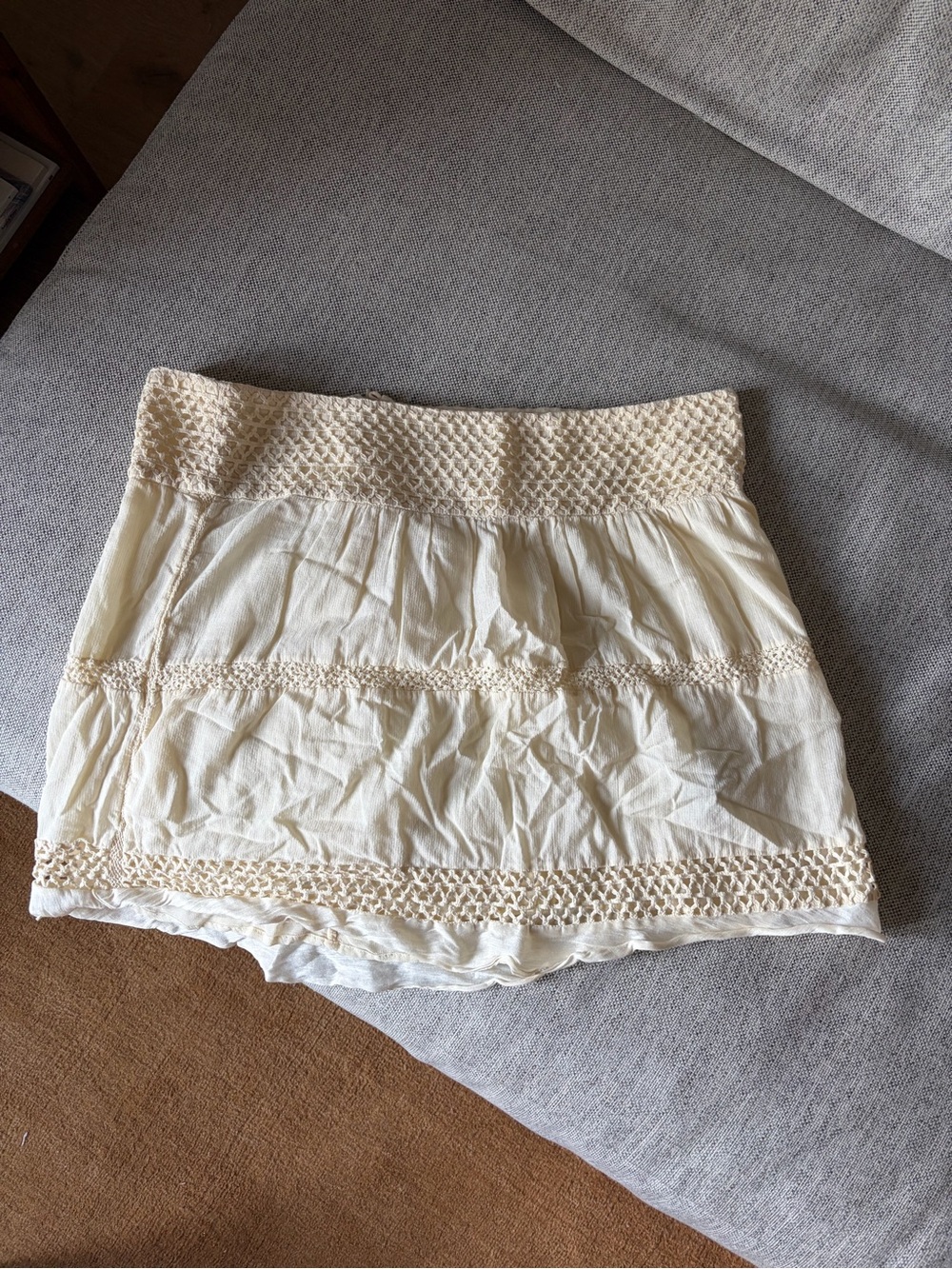 Isabel Marant Smocked Waist Mini Skirt